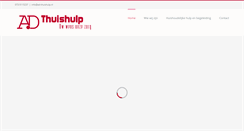 Desktop Screenshot of ad-thuishulp.nl